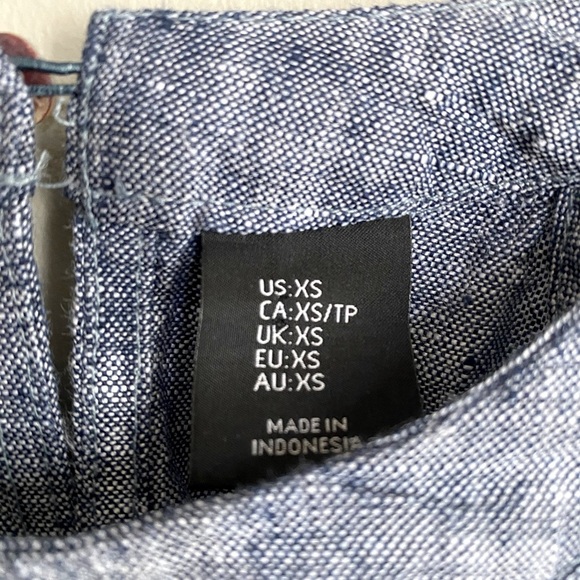 TAHARI Linen Dress with Halter Neckline High Low Hem Size XS - Picture 6 of 8